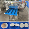 Automatic burger buns rolls packing line with slicer